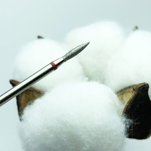 Bit flacara, pentru cuticula, diametru 1.8mm, duritate rosu