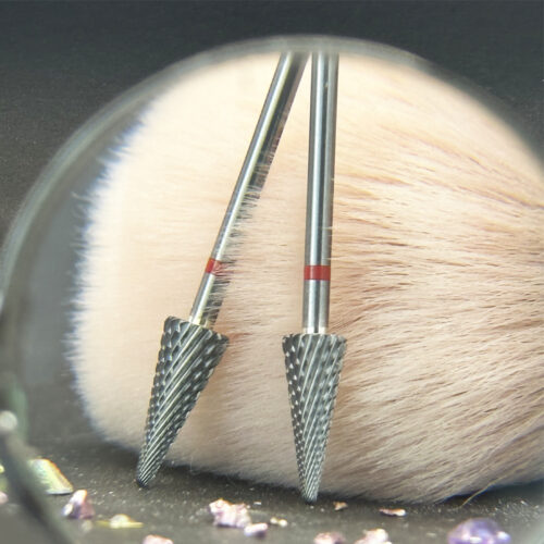 Cap de freza conic din titan, pentru indepartare material sau underrefill, duritate rosu